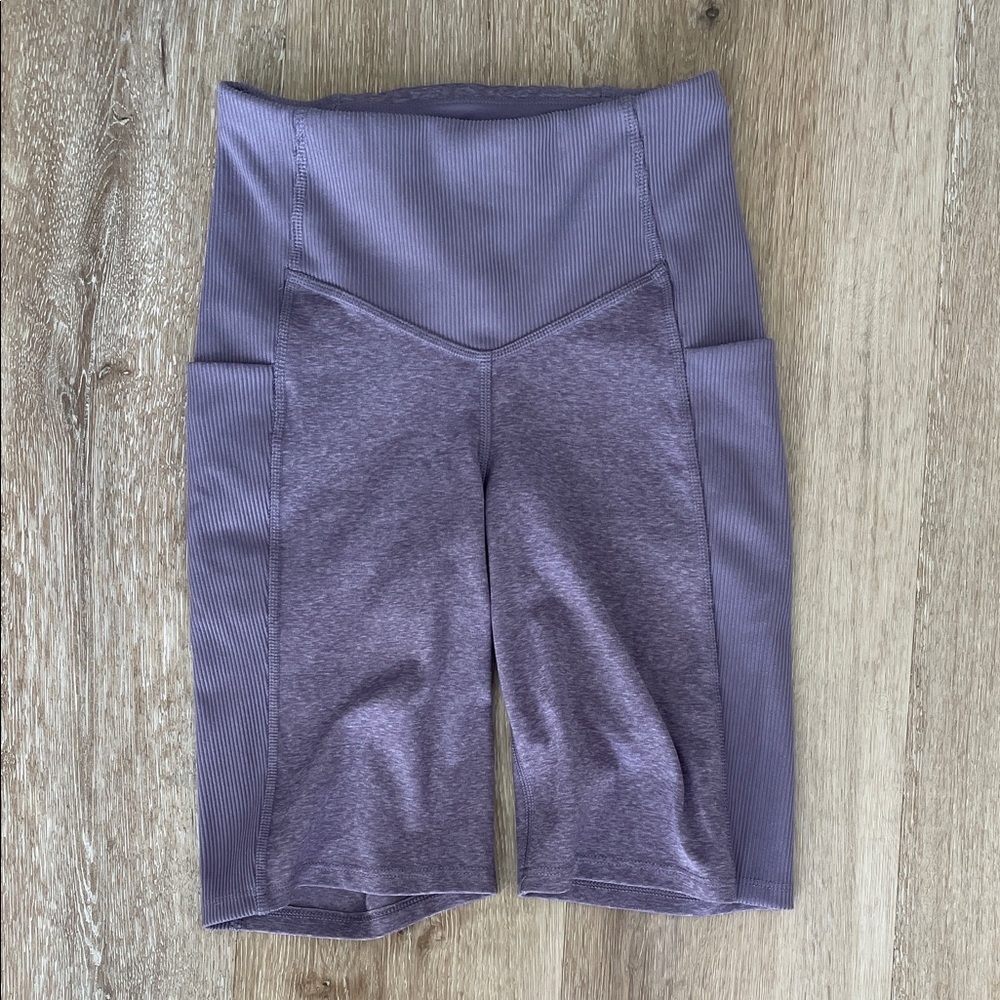The North Face Lavender High-Waist Bike Shorts